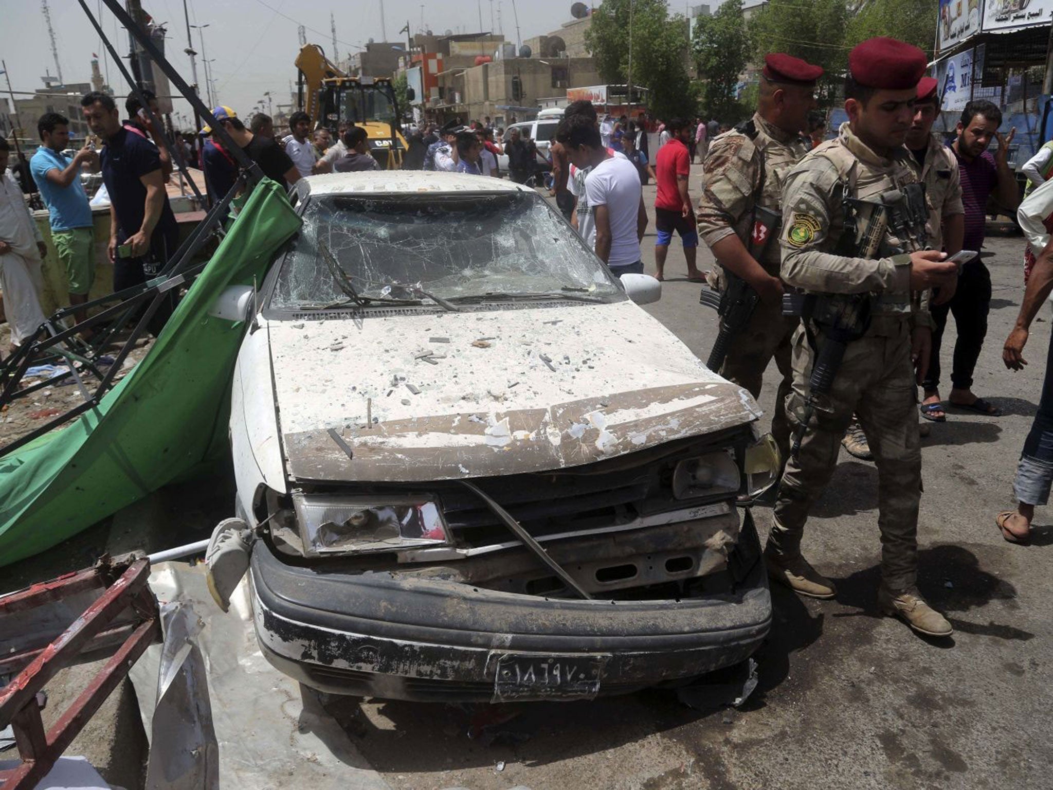 The bombings (not pictured) came after weeks of Isis attacks on civilians in Iraq