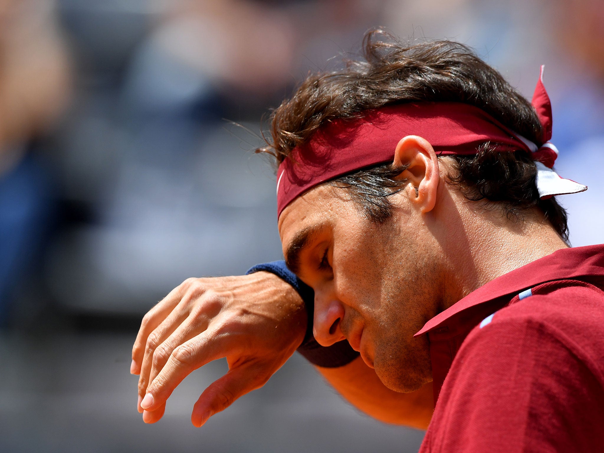 Roger Federer at the Rome Masters