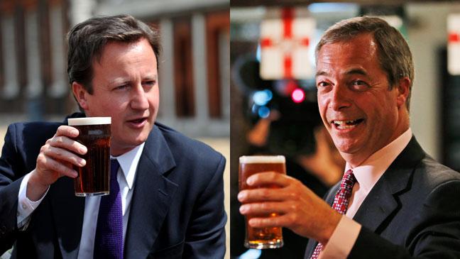 David Cameron vs Nigel Farage
