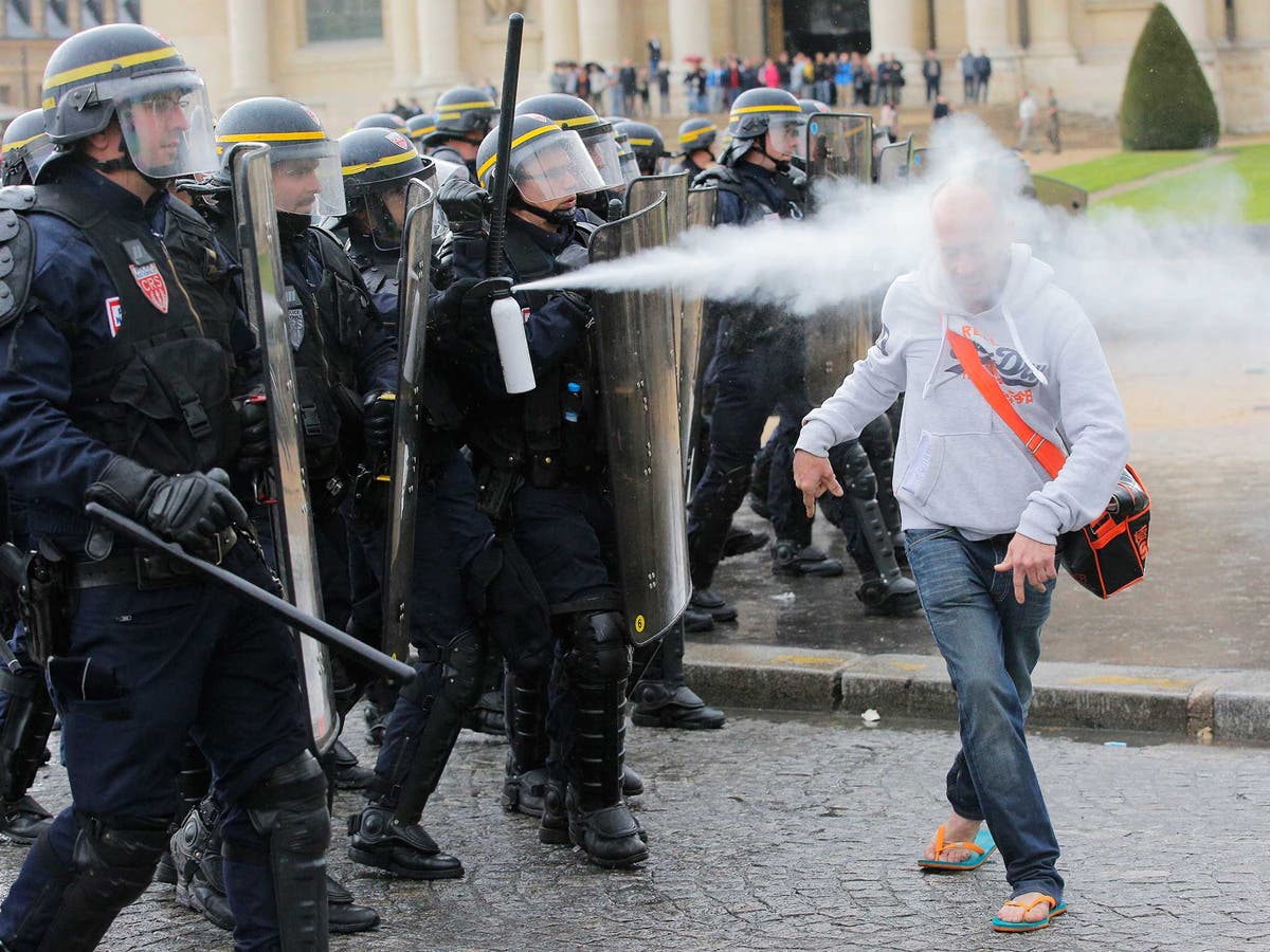 France protests Protests erupt across country as government pushes