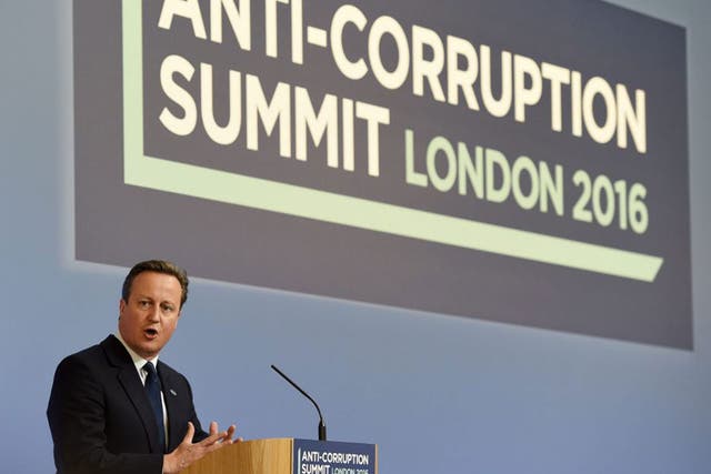 At the same time as details of Tory party election irregularities came to light, David Cameron was hosting the Anti-Corruption Summit in central London