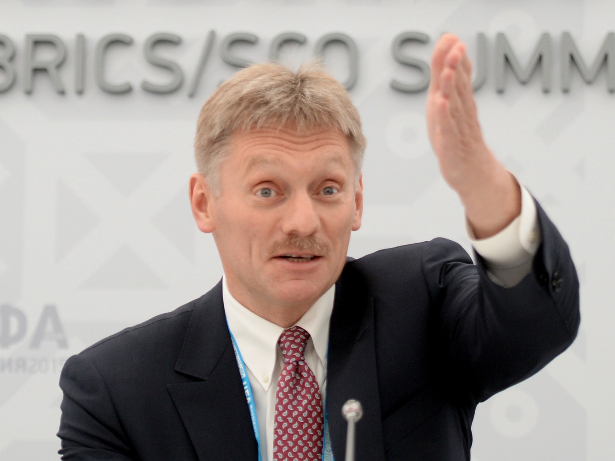Mr Peskov said Russia wanted to deal with a stable government in the US, a 'predictable partner'