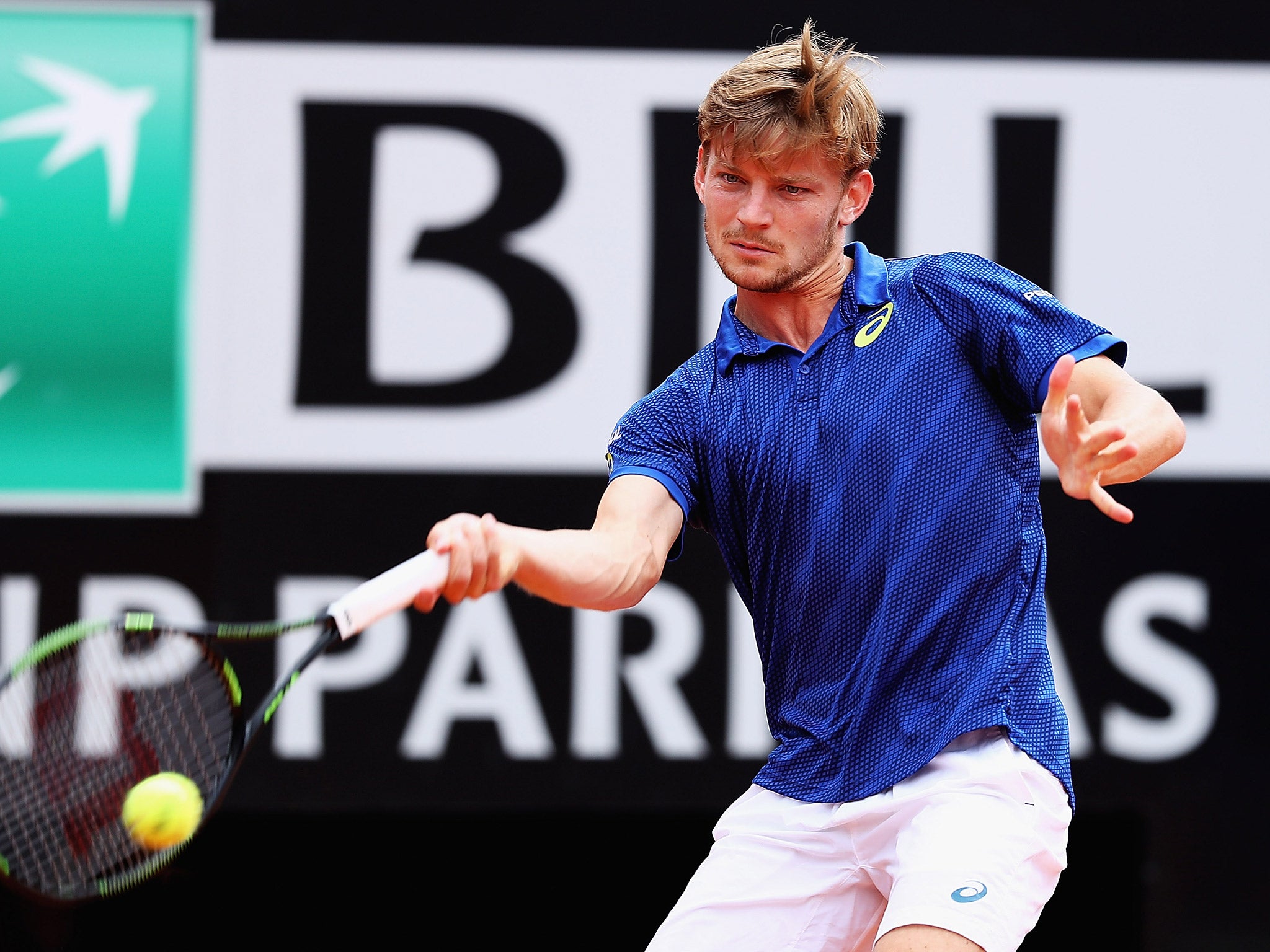 David Goffin was unable to halt Andy Murray's run to the Rome Masters semi-final