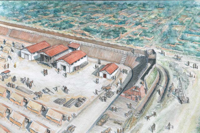 A Roman fort suggests the Romans chose London as their new British political headquarters after Boadicea's revolt in the mid 1st century AD