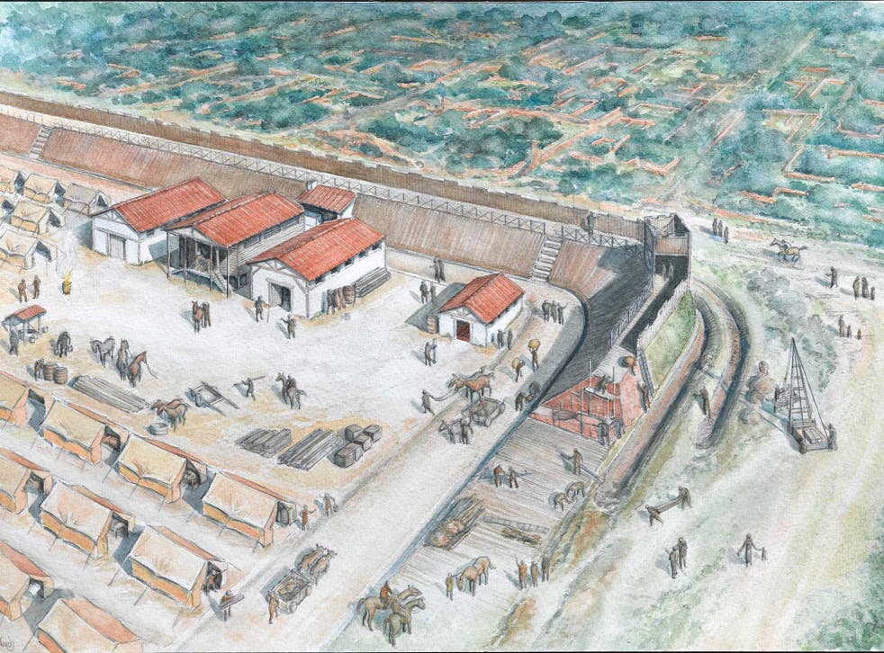 A Roman fort suggests the Romans chose London as their new British political headquarters after Boadicea's revolt in the mid 1st century AD