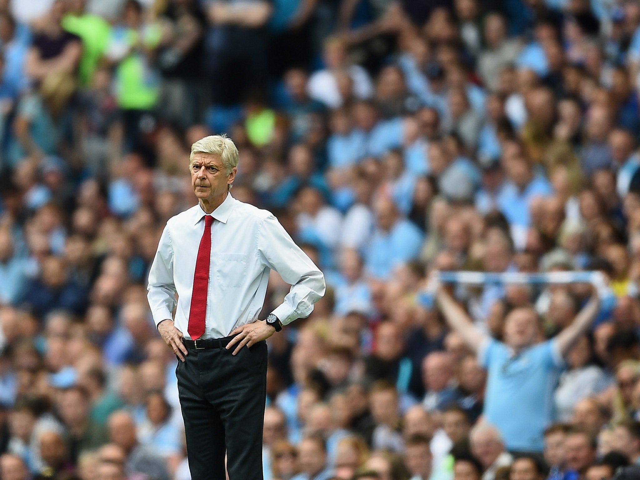 Arsenal manager Arsene Wenger can see his side finish second in the Premier League