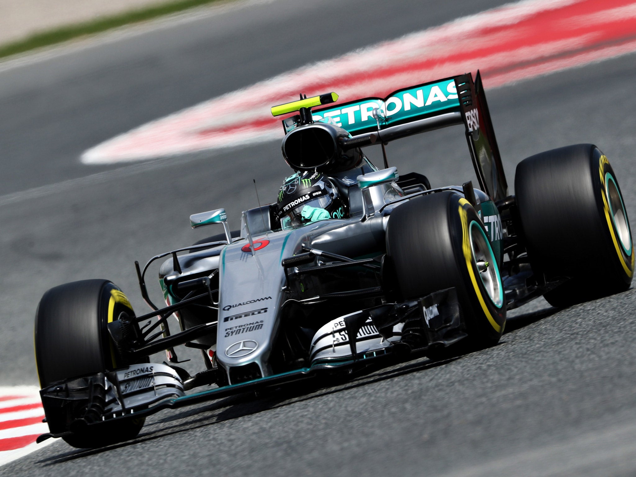 Nico Rosberg continued his dominant start to 2016 by posting the fastest time in practice