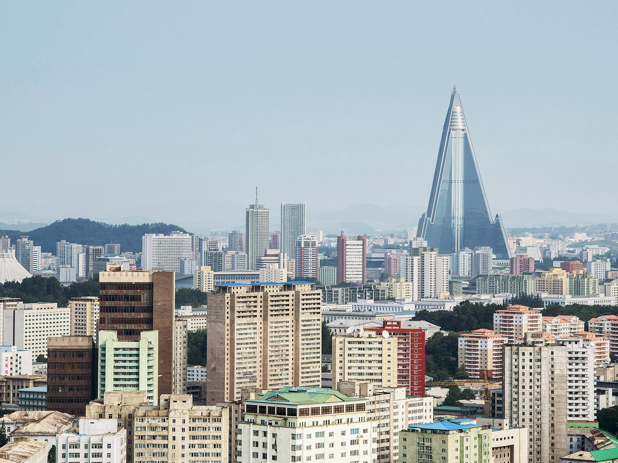 The Pyongyang skyline