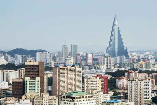 The Pyongyang skyline