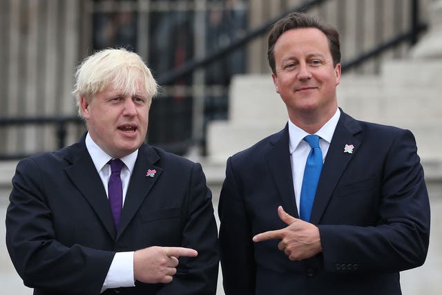 Boris Johnson and David Cameron lead the rival campaigns in the EU referendum