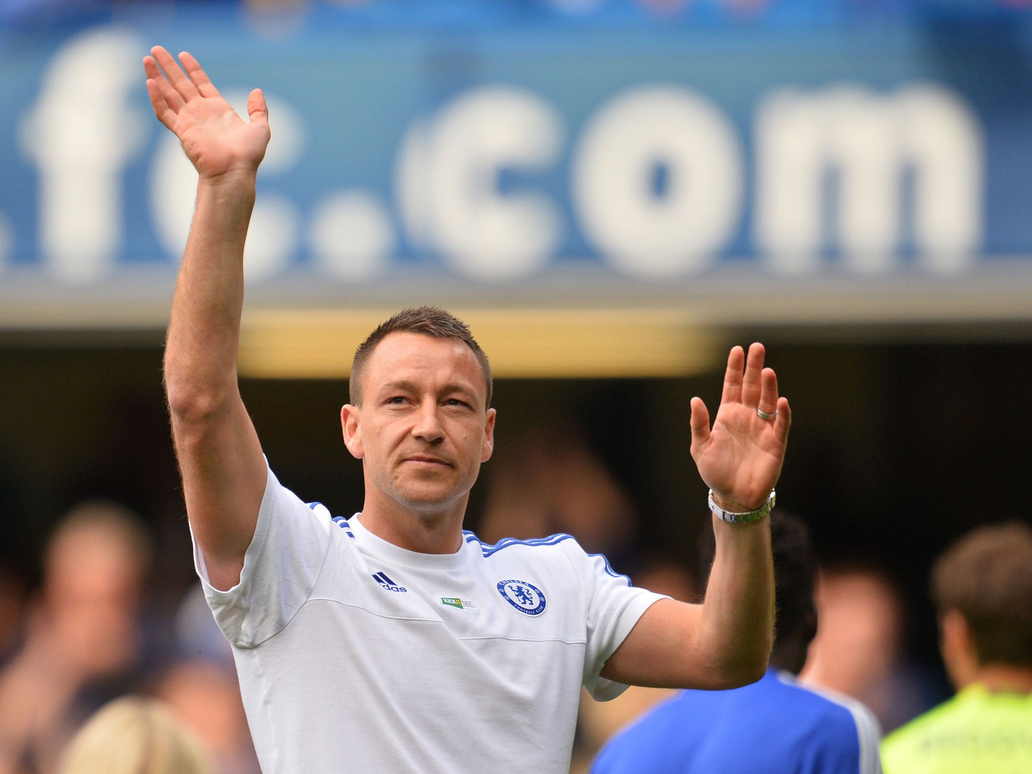 John Terry haves to the Chelsea fans