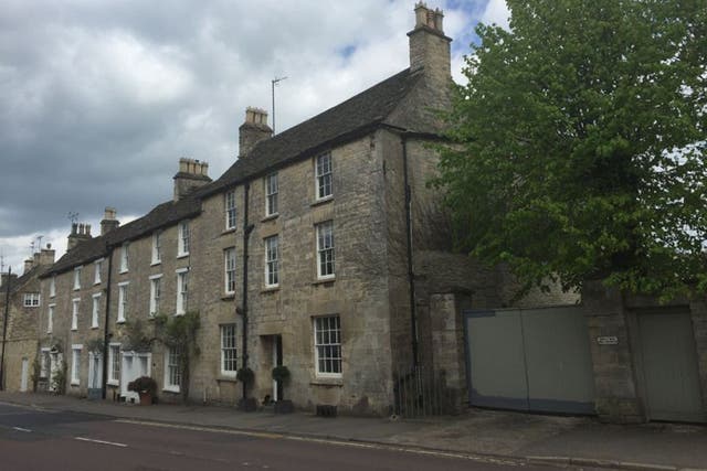The house in Tetbury, Gloucestershire where the unnamed woman died