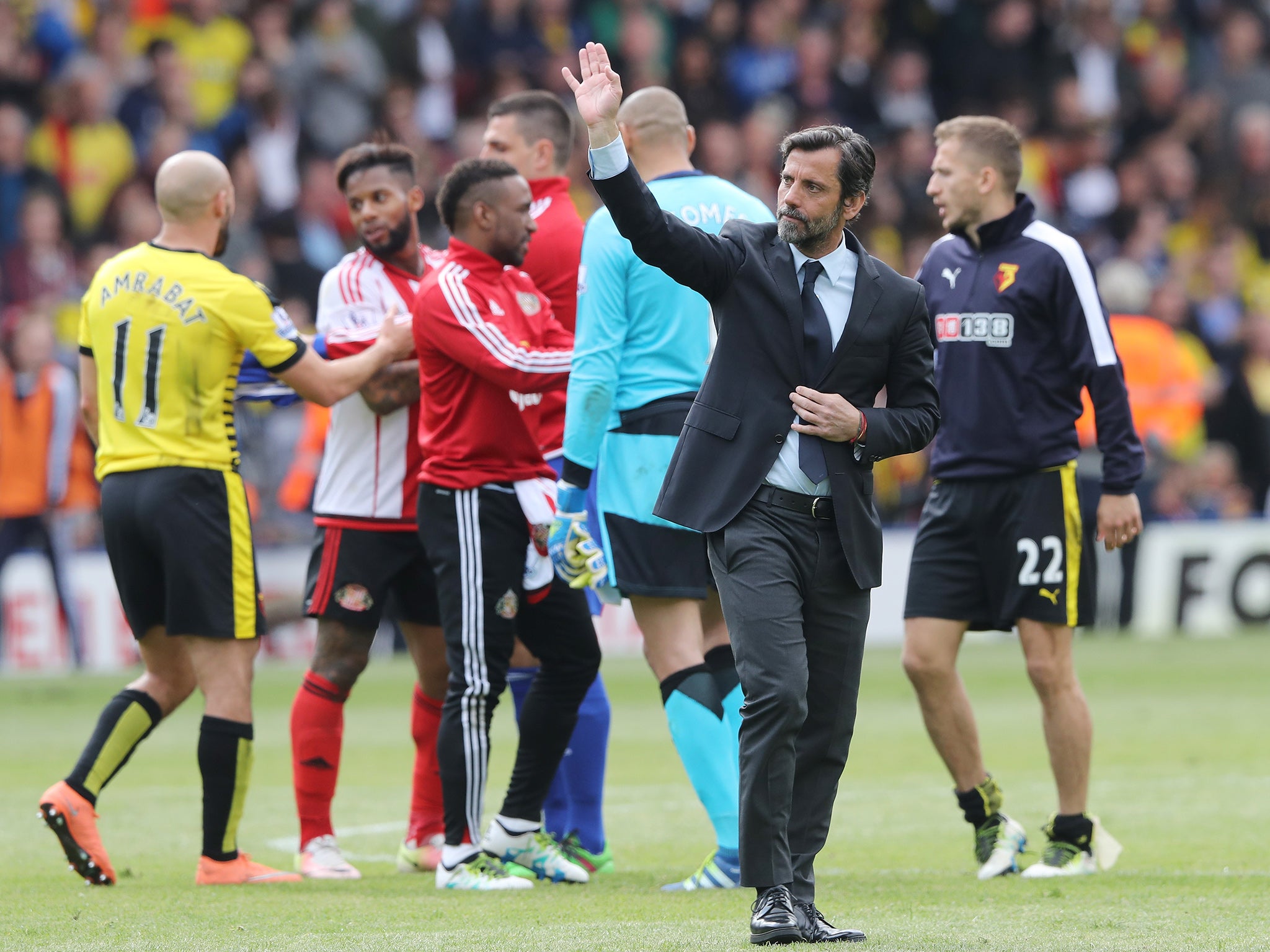 Flores waves goodbye to the Vicarage Road faithful