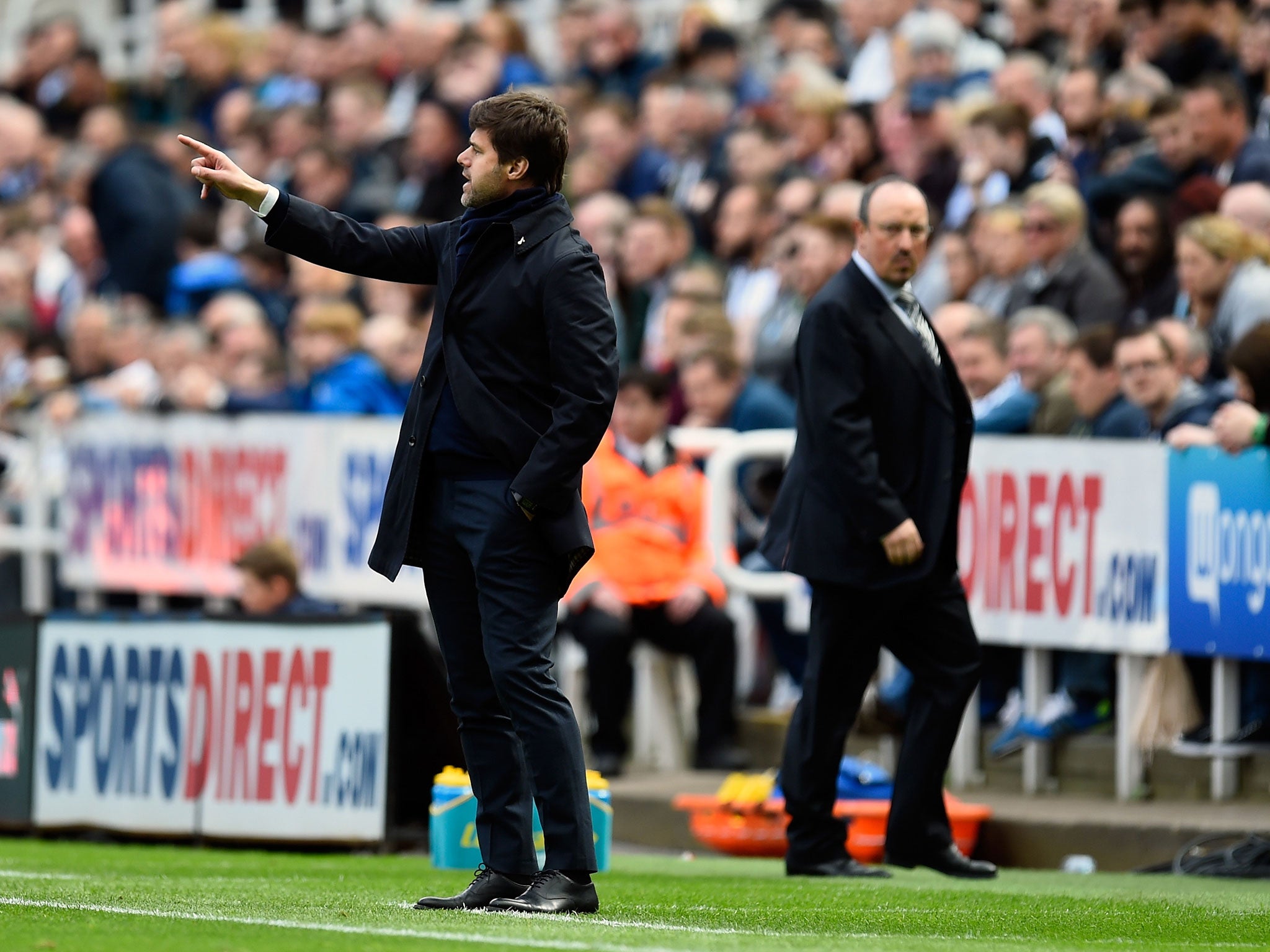 Mauricio Pochettino watches his Tottenham side implode at Newcastle