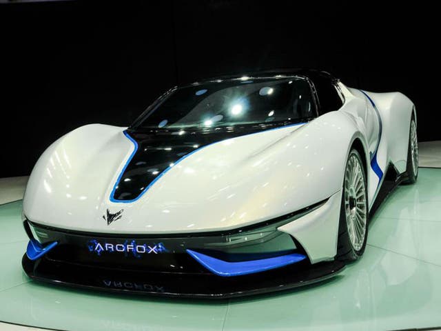BAIC lifted the wraps on its new electric supercar at its hometown show. in Beijing
