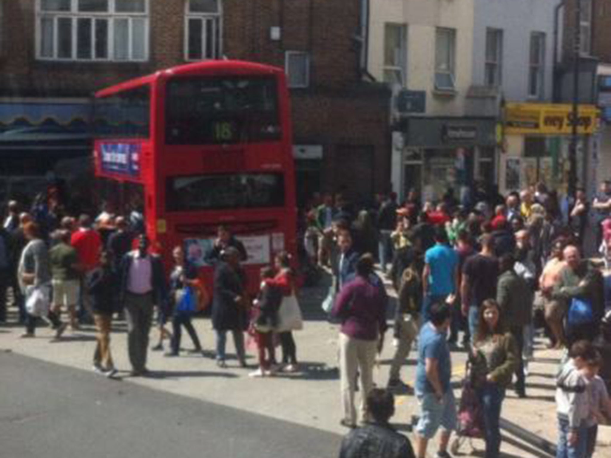 The bus smashed into a jewellry shop called Waves