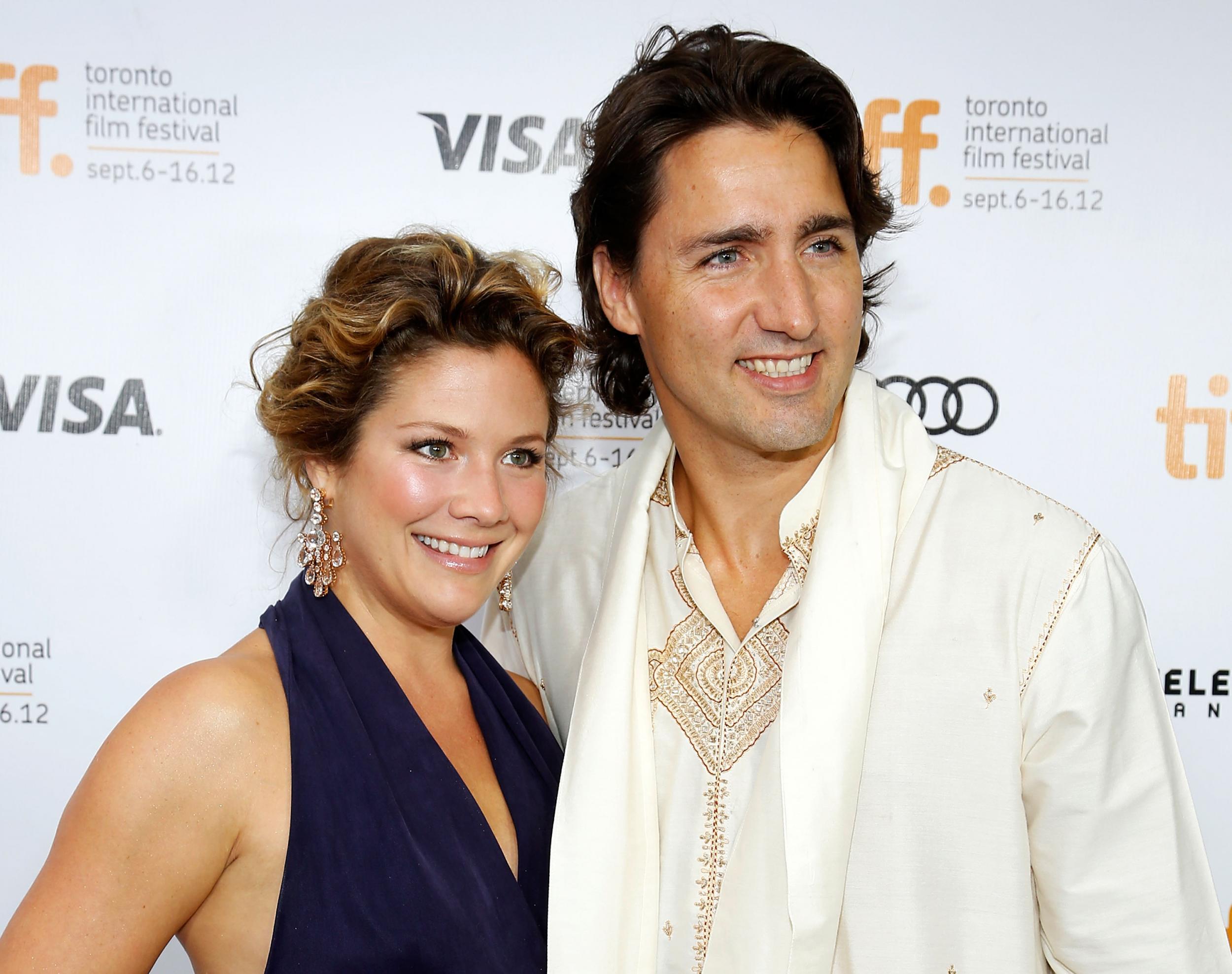 Justin Trudeau, the Canadian Prime Minister, and his wife Sophie Gregoire Trudeau