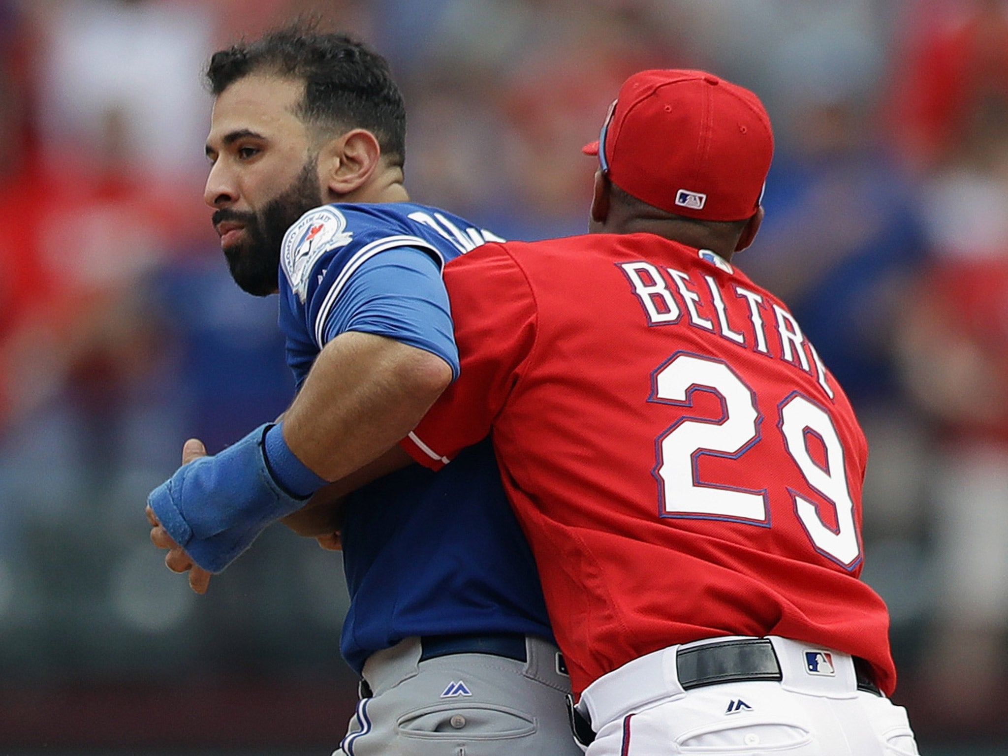 Texas Rangers vs Toronto Blue Jays descends into chaos after Rougned Odor  lands huge punch on Jose Bautista, The Independent