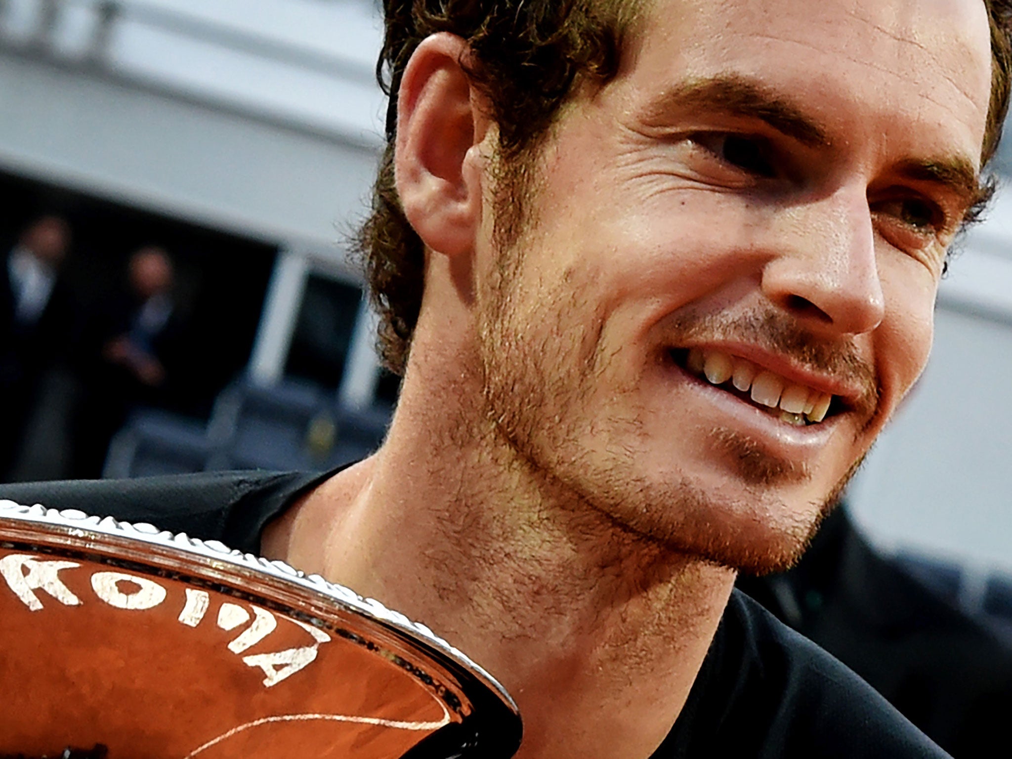 Andy Murray after winning the Rome Masters
