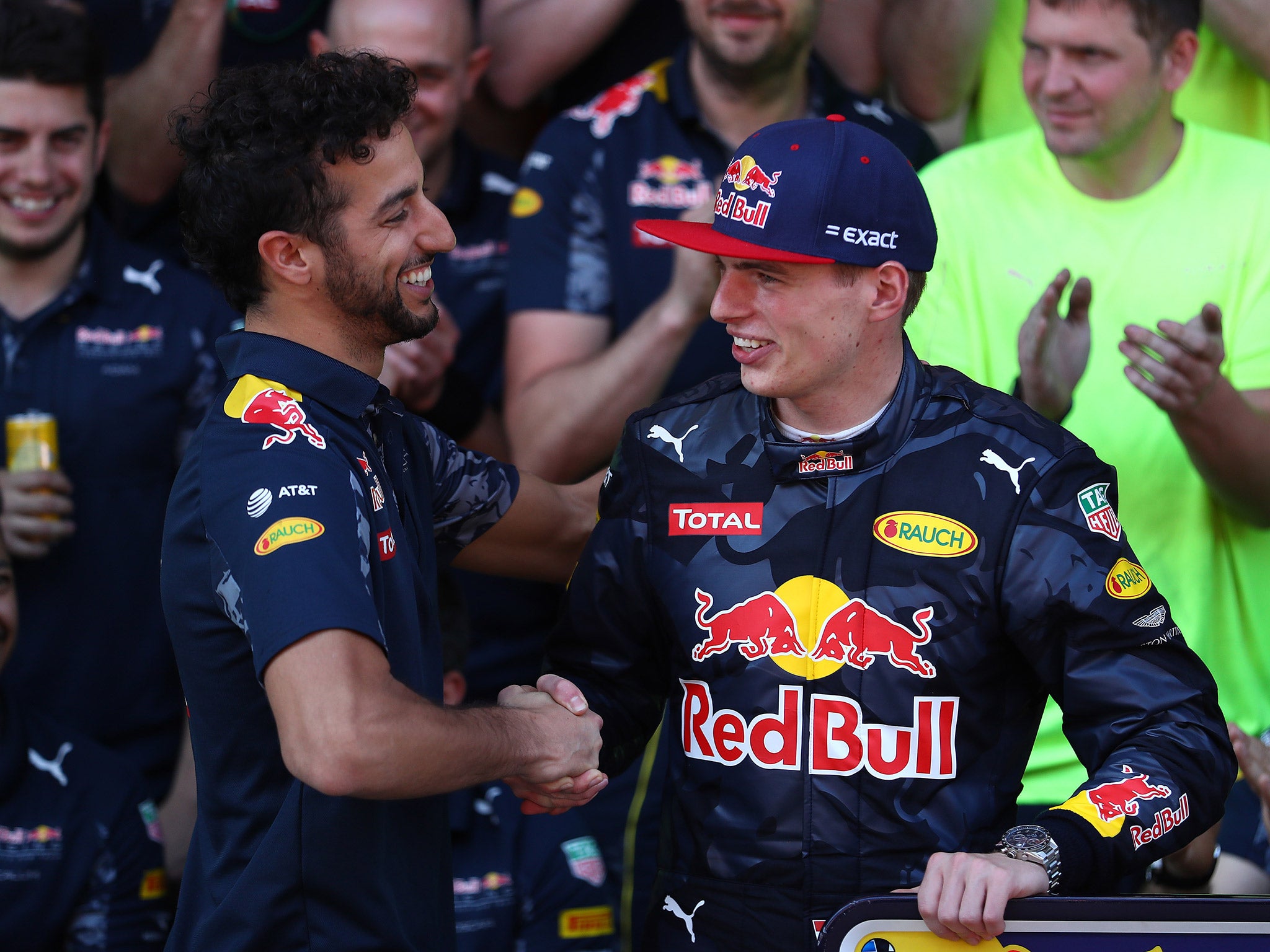 Ricciardo was happy for Verstappen despite missing out on the podium
