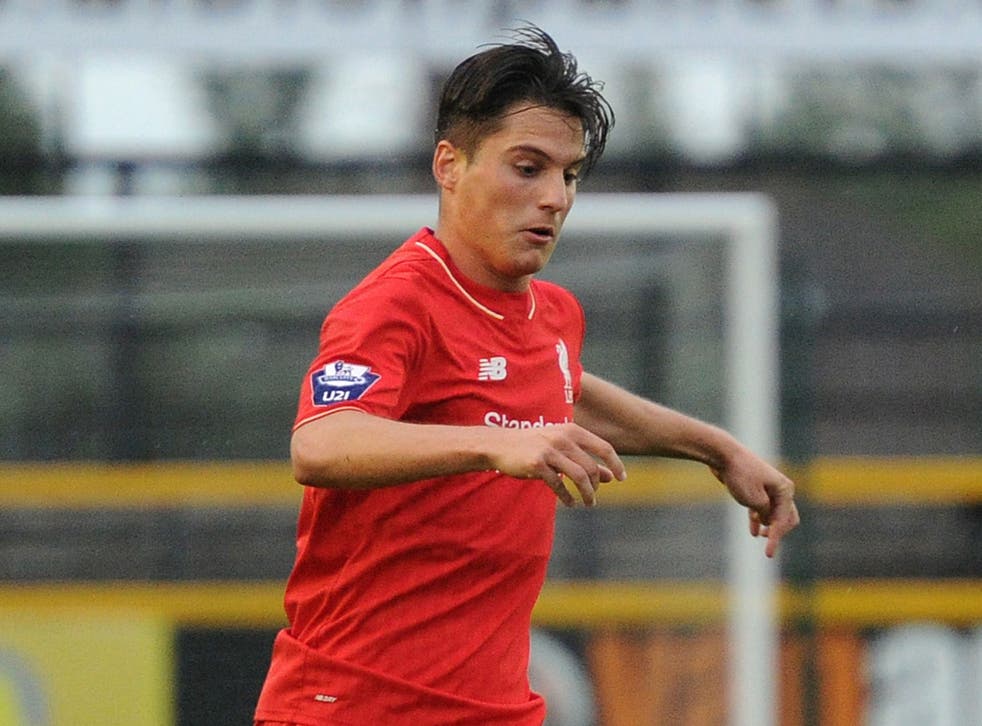Liverpool youngster Sergi Canos in action