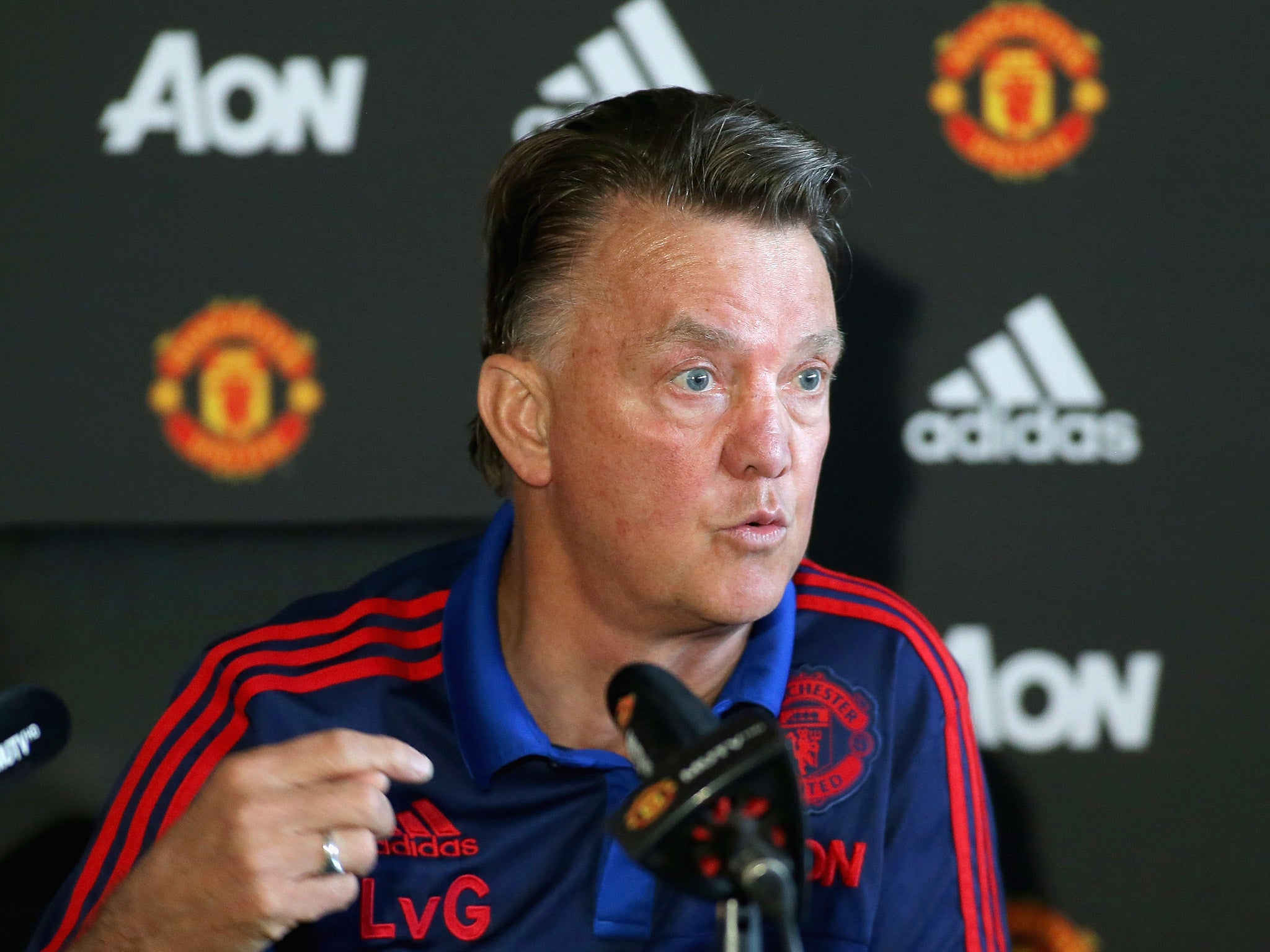 Louis van Gaal faces an uncertain future at Manchester United