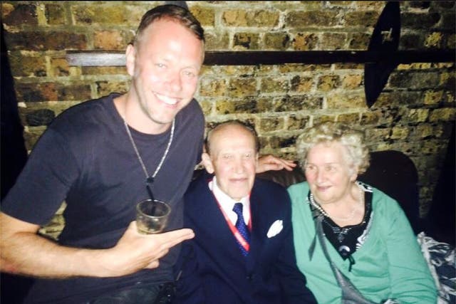 DJ Jacob Husley with the elderly Polish couple at Fabric