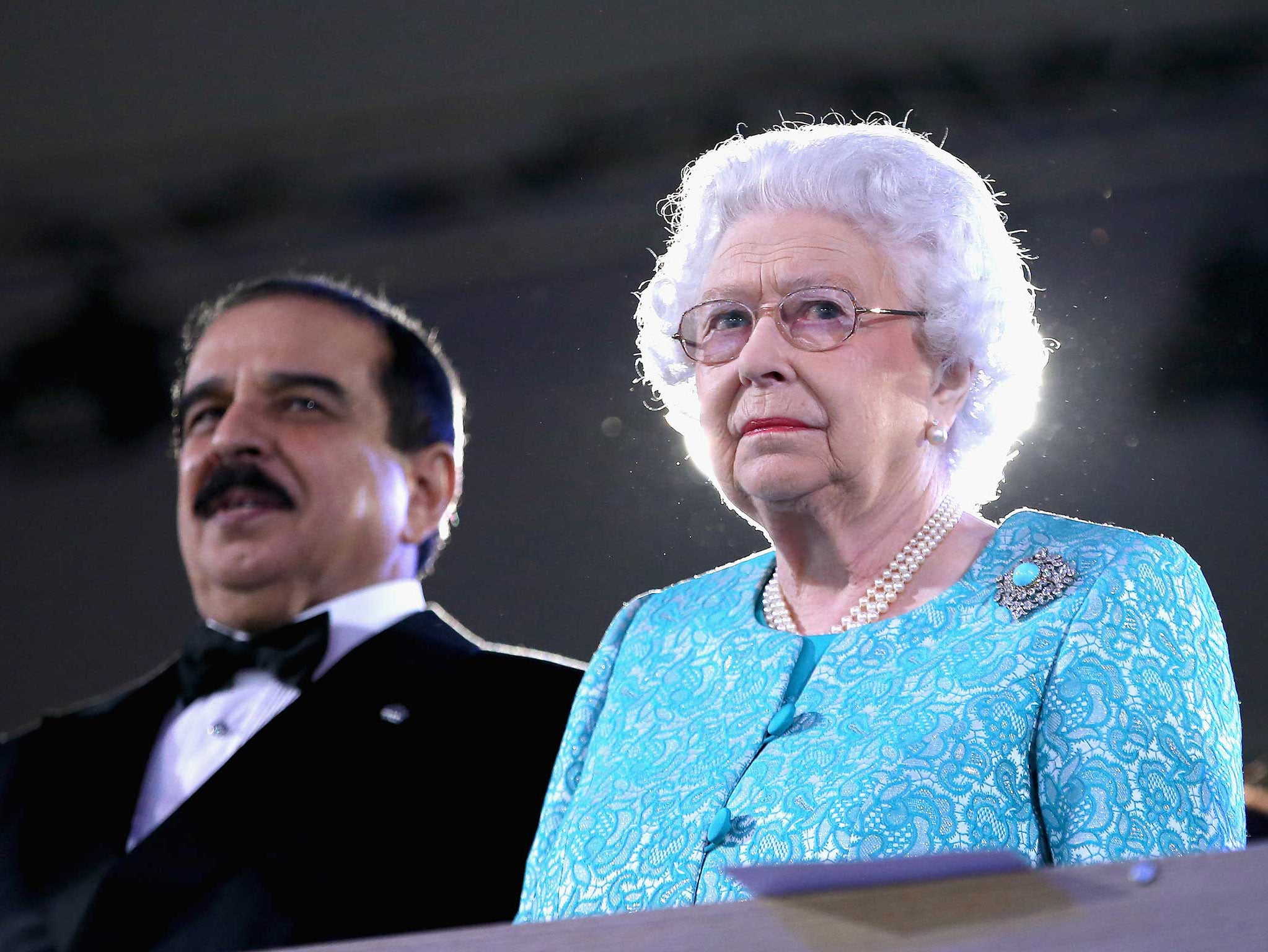 The Queen and the King of Bahrain at the Royal Windsor Horse Show