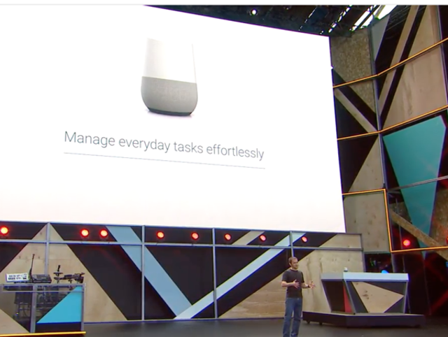 Google home was unveiled at the I/O developer conference