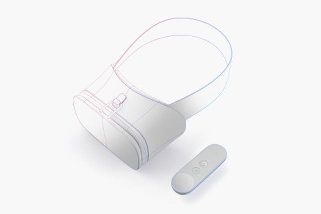 Google unveiled sketches of its new headset and VR controller at the I/O conference