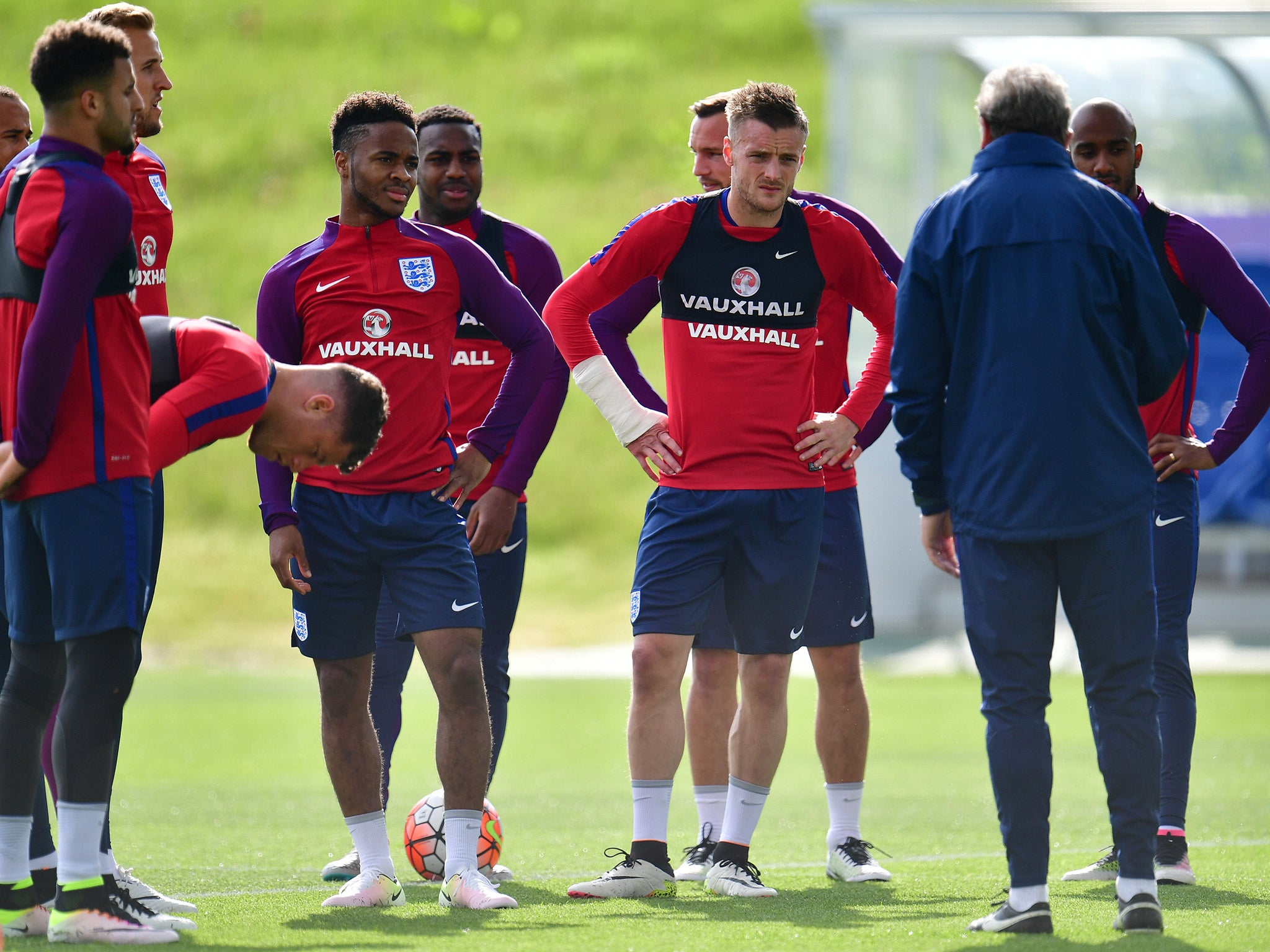 England's first day of their Euro 2016 training camp was disrupted by a security breach