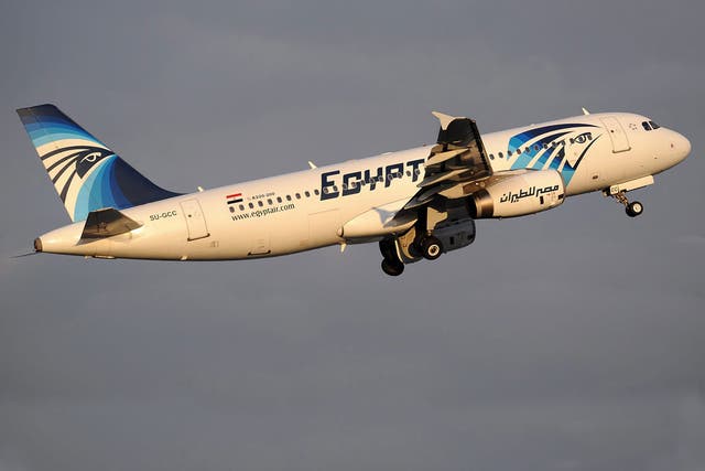 The EgyptAir plane, an Airbus A320 registration SU-GCC, that crashed on 19 May 2016 seen in 2012