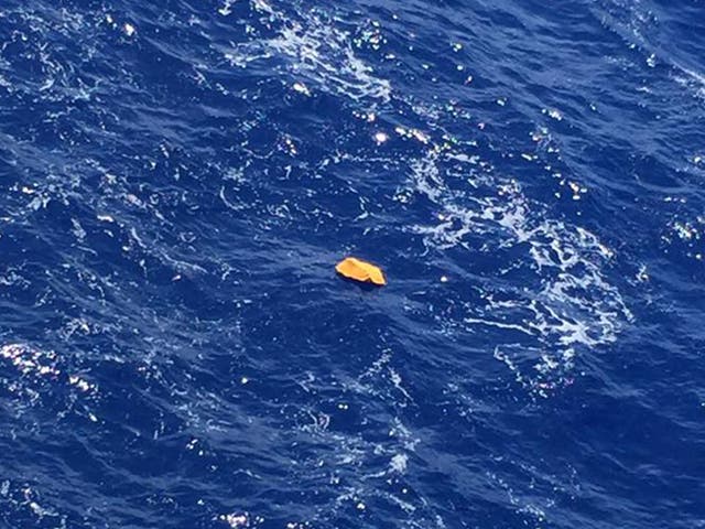 Authorities said the items spotted by search ships were not from the missing EgyptAir plane