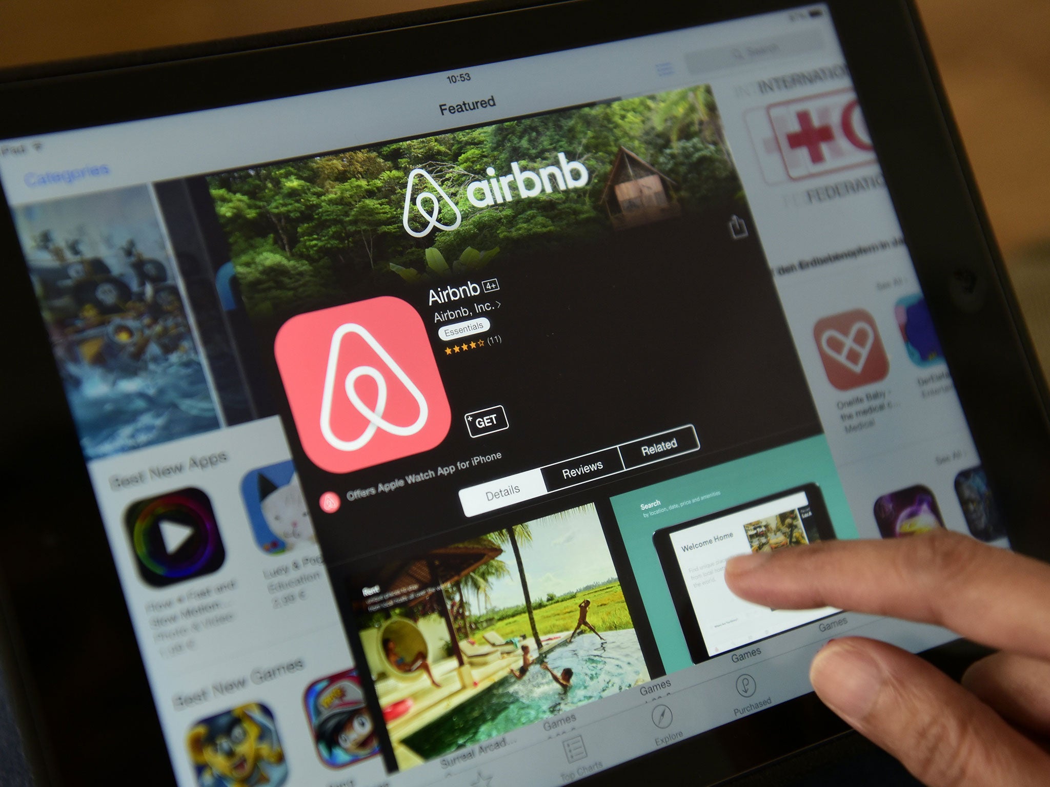 Airbnb said it penalised the host, who has been barred from taking any more bookings during the conference