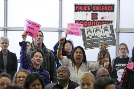 Protesters had called for the police chief to stand down