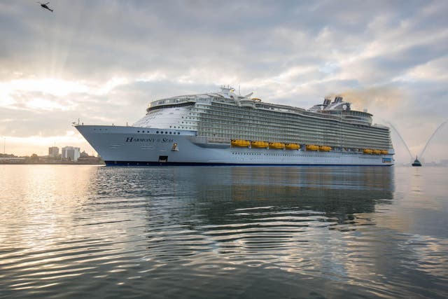 Harmony of the Seas arriving at Southampton this week