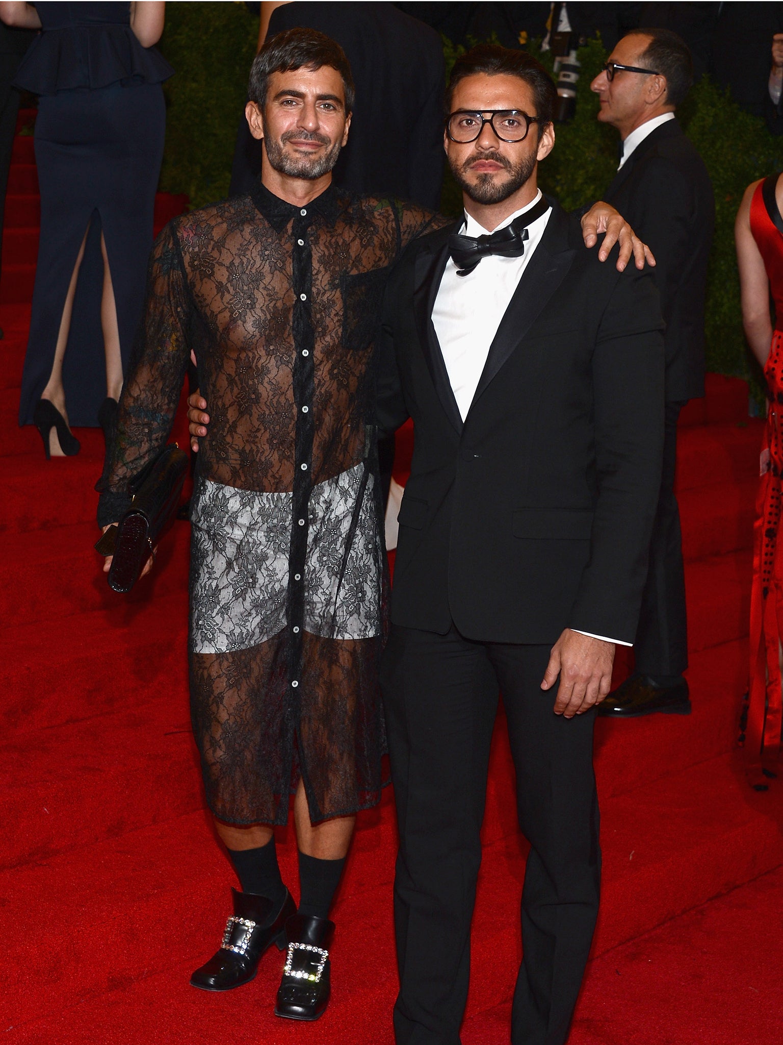Marc Jacobs in VPL and Comme des Garçons at the Met Gala 2012