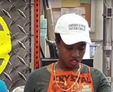 Woman who wears ‘America Was Never Great’ hat receives death threats