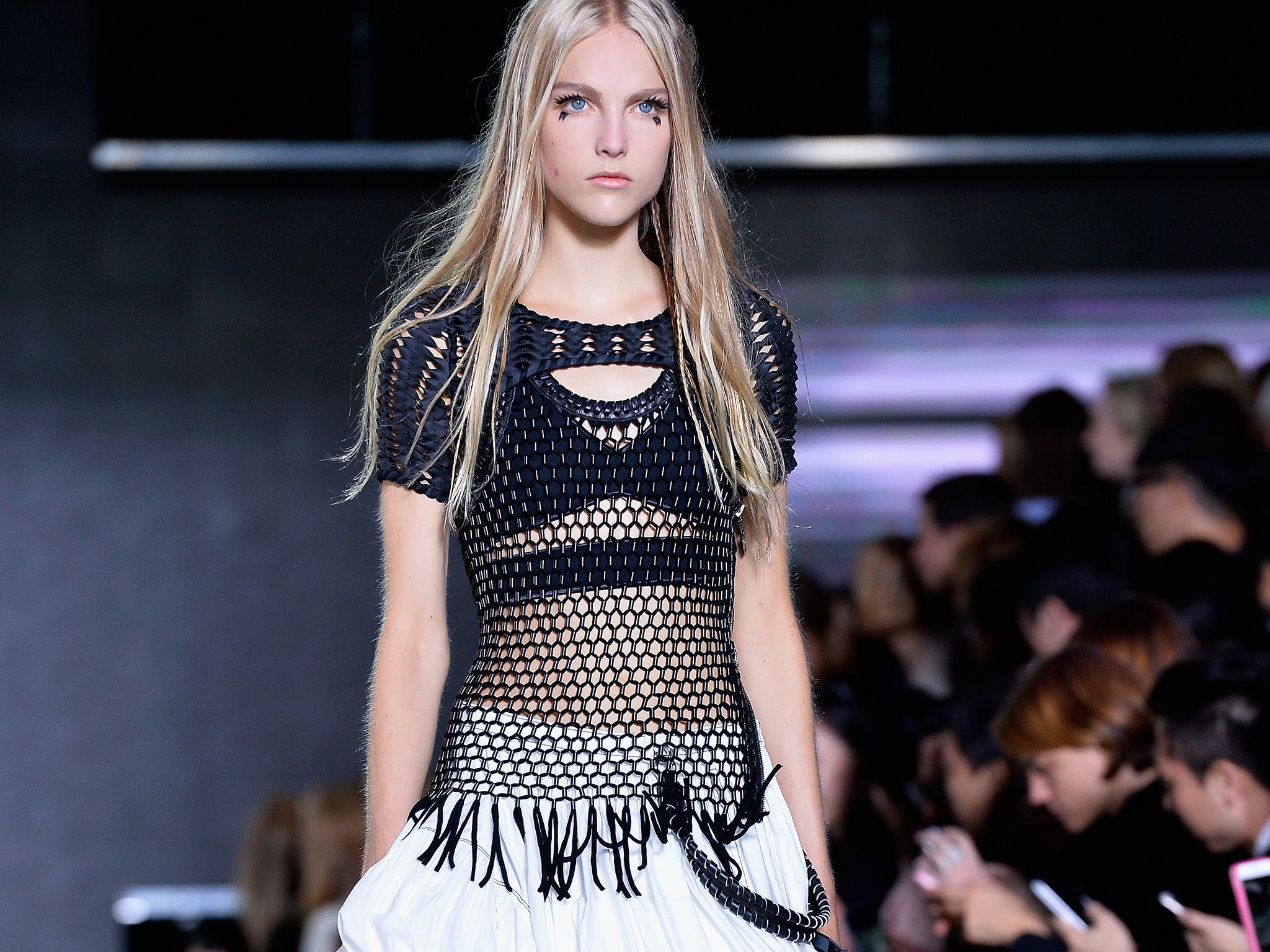 Mesh featured heavily in the Louis Vuitton spring/summer 2016 collection