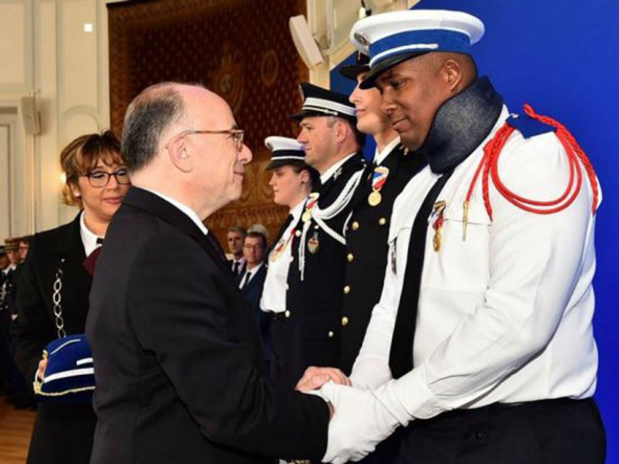Bernard Cazeneuve?announced Mr Philippy?would be promoted to?'guardian of the peace'