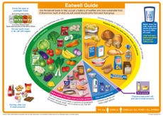 Healthy eating graphic from Public Health England was developed with members of food and drinks industry