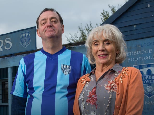 Craig Cash, left, with his co-star Sue Johnston in Sky 1's 'Rovers'