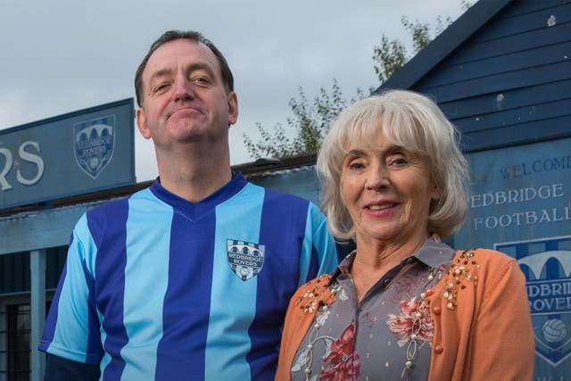 Craig Cash, left, with his co-star Sue Johnston in Sky 1's 'Rovers'