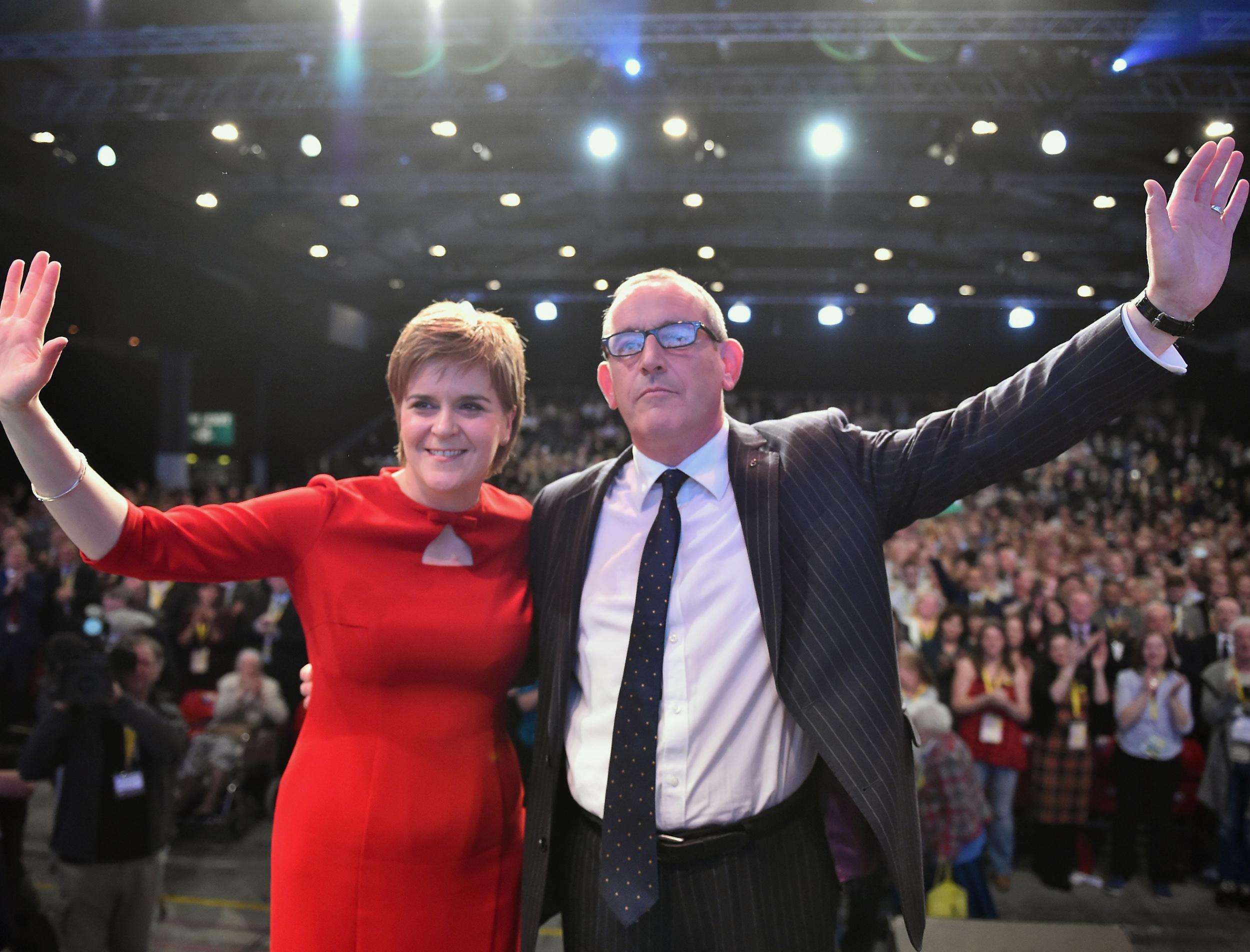 First Minister of Scotland Nicola Sturgeon and Deputy Leader Stewart Hosie
