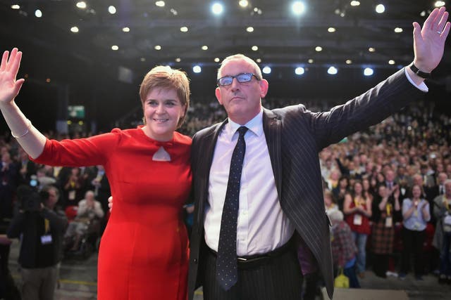 First Minister of Scotland Nicola Sturgeon and Deputy Leader Stewart Hosie