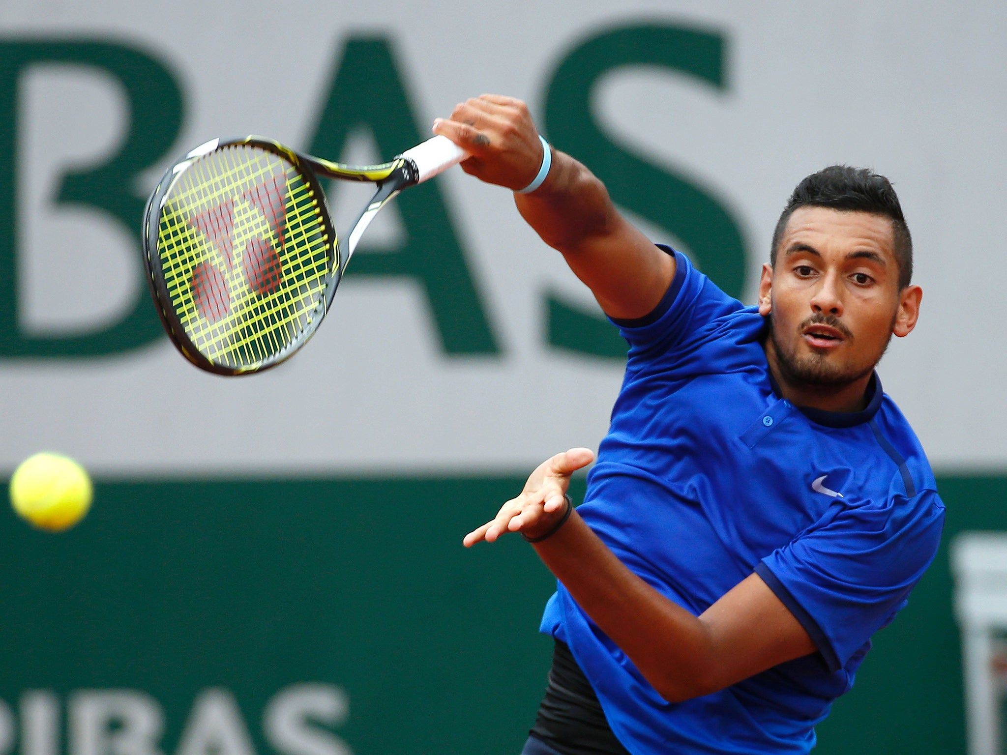 French Open Nick Kyrgios rankled by code violation for shouting at
