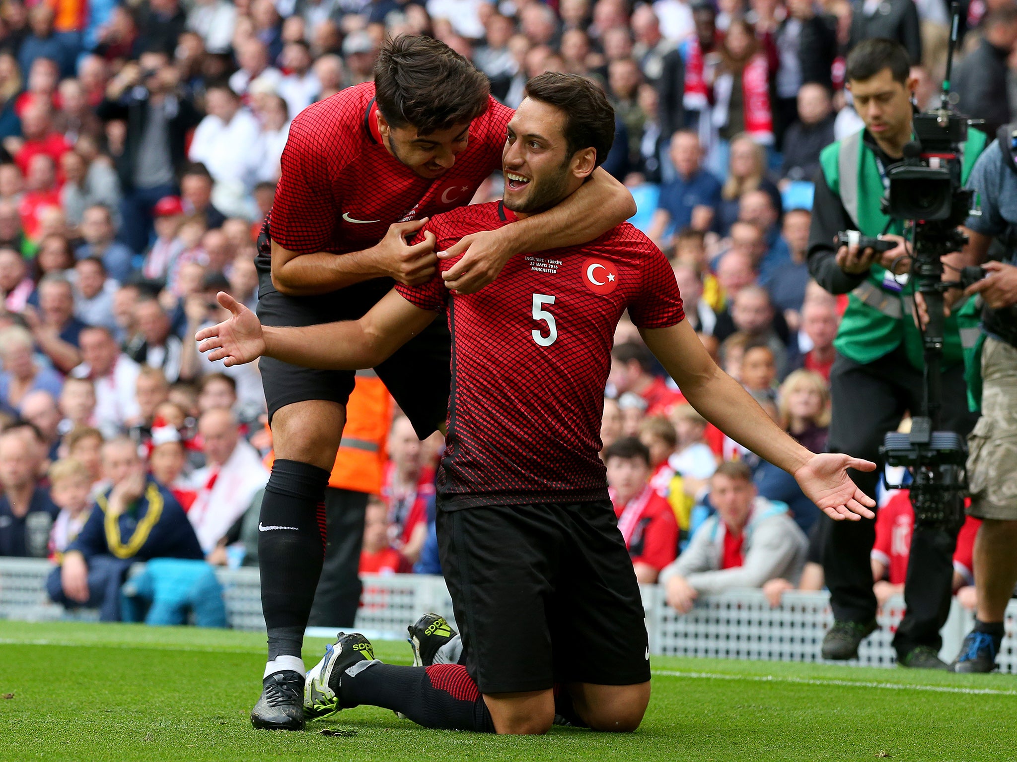 Calhanoglu tapped home from close range for Turkey's equaliser
