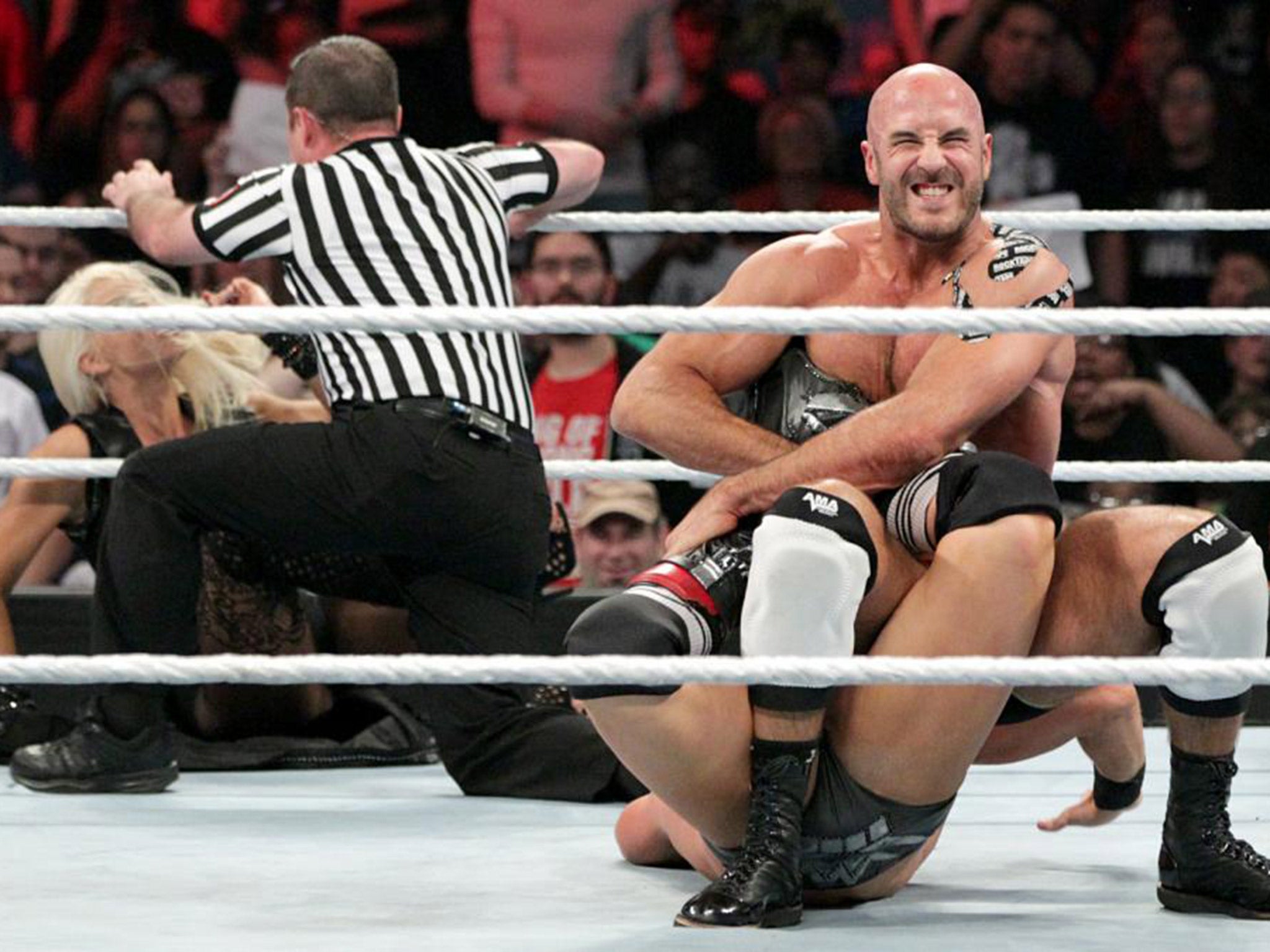 &#13;
Cesaro takes on Sheamus in the first of their seven-match series &#13;