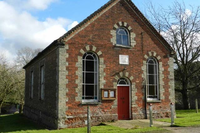 This former Methodist Chapel in West Raynham near Fakenham, Norfolk, has planning permission for conversion to a two bedroom holiday property. To be sold at auction on 9 June by William H Brown with a guide price of £65,000-£75,000.