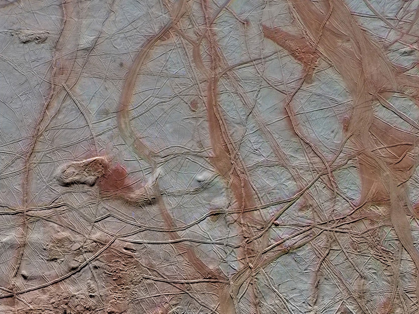 Europa's streaked surface could tell us more about the composition of its ocean